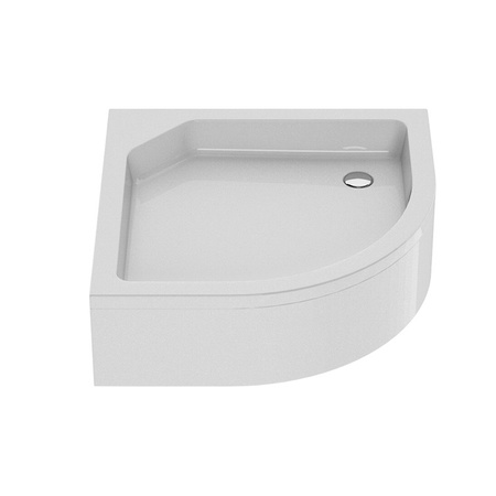 Brodzik prysznicowy ARTUS 90x90x21 półokrągły R55, fi. 52, podstawa stelaż, gł 11cm