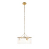 Karine 3 Pendant Light Brushed Aged Brass
