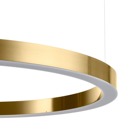 Lampa wisząca CIRCLE 100 cm - LED, ring mosiądz szczotkowany