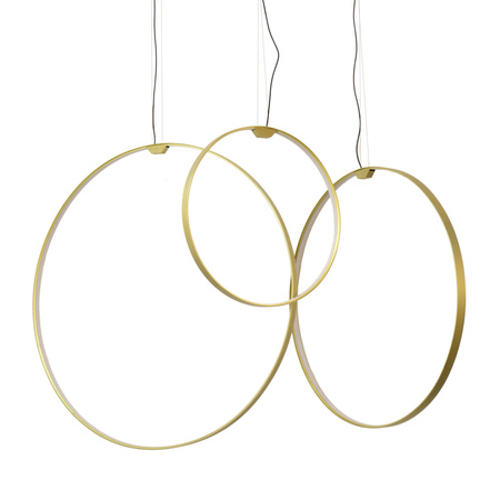 Lampa wisząca ACIRCULO 60 cm - zloty ring LED