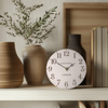 Arabic Mantel Clock Shy Pink 6in