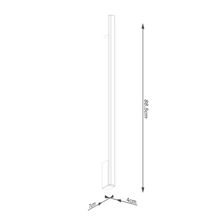 Kinkiet LAGOM 90 złoty LED 3000K