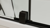 ROLLS BLACK parawan wannowy 1200x1500mm, szkło czyste