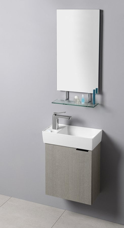 LATUS IX 47,5 zestaw łazienkowy, dąb srebrny