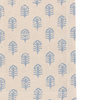 Fleur Floral Stamp Napkins Blue 4pk 450x450mm