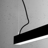 Lampa wisząca PINNE 117 czarna 3000K