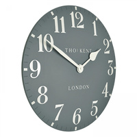 Arabic Wall Clock Flax Blue 20in