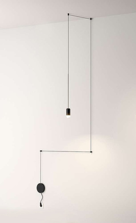 MOOSEE lampa ścienna FLUSSO WALL czarna