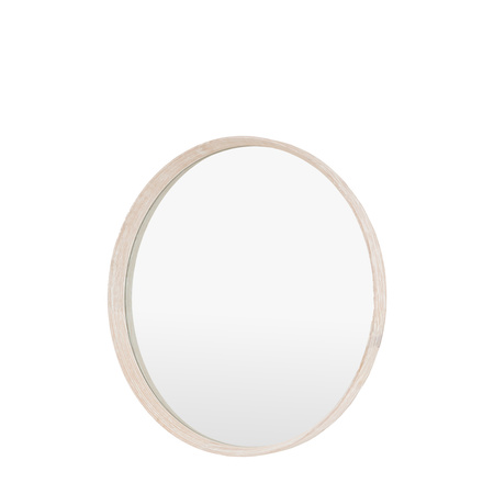 Helsinki Round Mirror Washed Oak 800x58x800mm