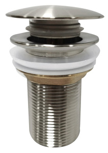 AURUM korek umywalkowy 5/4", klik-klak, stal nierdzewna mat