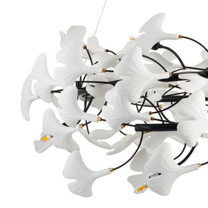 Lampa wisząca BOTANIKA 150 cm - czarna, G9, regulowana, designerska