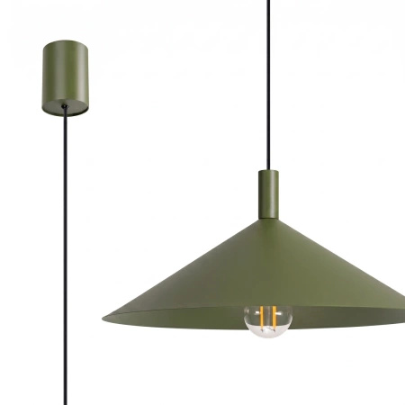 Lampa wisząca NOX 40 zielona oliwka