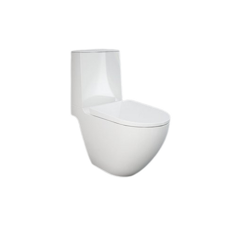 DES  Miska WC do kompaktu Rimless 64x38 cm biały połysk