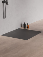 Brodzik NEX konglomeratowy kwadratowy 80x80x3,5 antracyt struktura