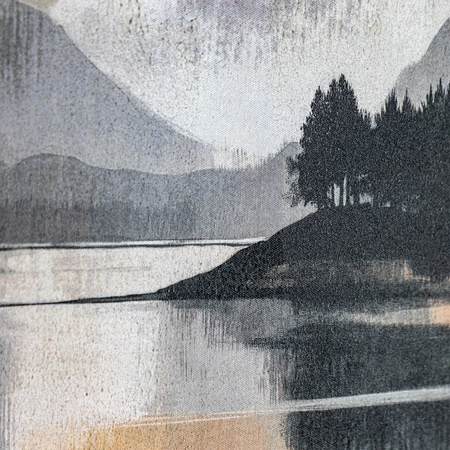 Mountain Reflections Framed Canvas 720x60x920mm