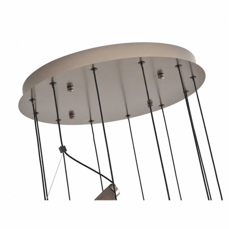 Lampa wisząca NAMI-12 - LED, szary szczotkowany