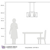 LAMPA WISZĄCA LOFT CZARNO-MOSIĘŻNA WALDORF W8