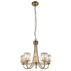 Berenice 5 Pendant Light Antique Brass