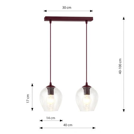 ISTAR 2 BURGUND TRANSPARENT