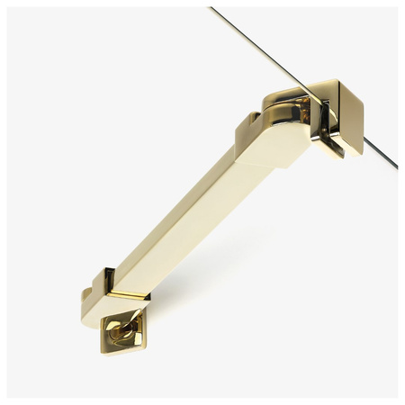 Kabina NESTA LIGHT GOLD 1D pięciokątna P 80x80x200 czyste 6mm Active Shield 2.0