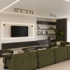 Plafon RING 6L zielony oliwkowy