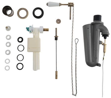 WALDORF-RETRO mechanizm spłukujący z łańcuszkiem,brąz