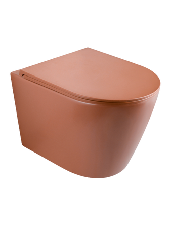 Miska WC VORTEX z deską iron red mat AMARO TR2217R-U30