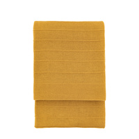 Florence Knit Throw Mustard 1300x1700mm
