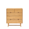 Craft 5 Drawer Chest Natural 950x450x1060mm