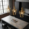 LAMPA WISZĄCA LOFT ZŁOTA BROOKLYN L1