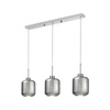 POTRÓJNA NOWOCZESNA LAMPA WISZĄCA ZWIS CHROMOWANA ALACOSMO W3