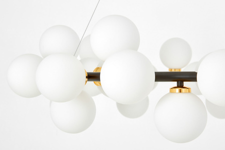 NOWOCZESNA LAMPA WISZĄCA CZARNO-ZŁOTA MARSIADA W40