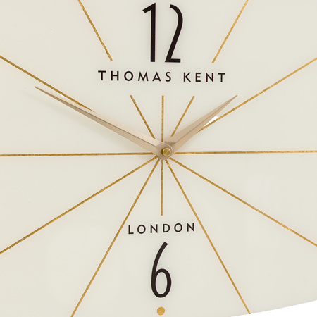 Greenwich Ellipse Wall Clock Snow White 80cm