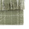 Check Faux Mohair Throw Olive 1300x1800mm