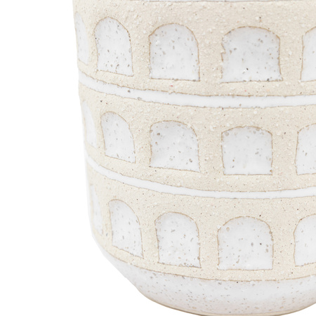 Capua Ceramic Graphic Vase 150x150x265mm