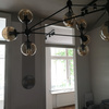 Lampa wisząca ASTRIFERO-15, 110 cm -  bursztynowo czarna