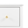 Acton 3 Drawer Chest White 870x450x870mm