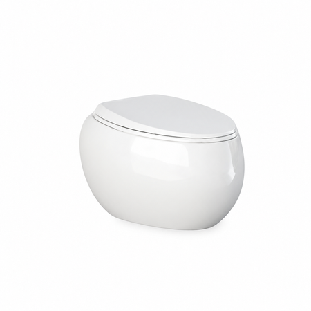 Zestaw CLOUD Miska WC podwiesz. Rimless 56x40 cm biały połysk & deska WC W/O biały połysk