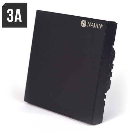 Termostat NAVIN WT410 BH-3A Wi-Fi do kotłów gazowych, czarny