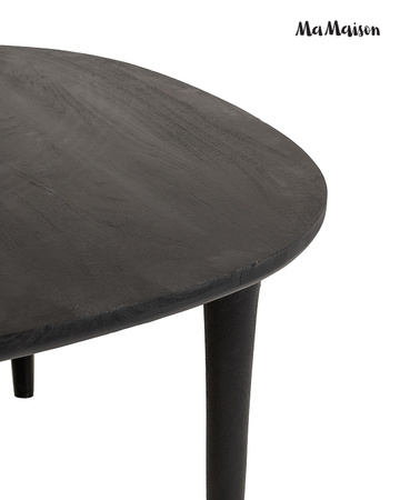 MaMaison stół jadalniany LAMINAR 120      czarny / drewno