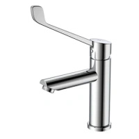 Bateria umywalkowa stojąca z dźwignią Medico, chrom