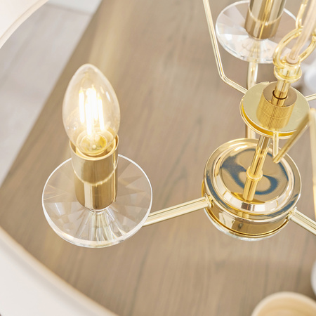 Nixon 3 Pendant Light Brass