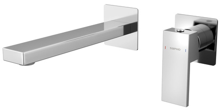 CUBEMIX bateria umywalkowa podtynkowa, dwuelementowa, chrom