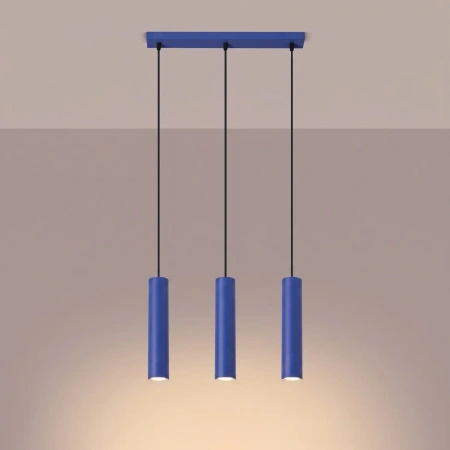 Lampa wisząca LAGOS 3L ultramaryna