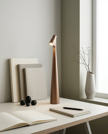 Lampka biurkowa / ogrodowa SHP SLIM       brązowa