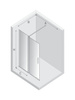 Kabina prysznicowa SMART COPPER BRUSHED 1D walk-in U 130x200 szkło czyste 8mm Active Shield 2.0