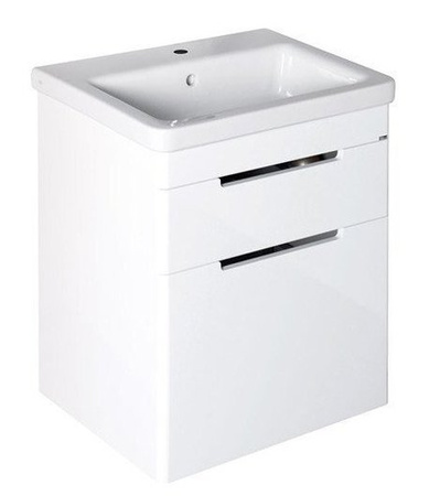 ELLA szafka umywalkowa 56,5x65x43cm, 2 szuflady, biała