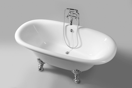 REGATA wanna wolnostojąca 175x85x61cm, nogi chrom mat, biała