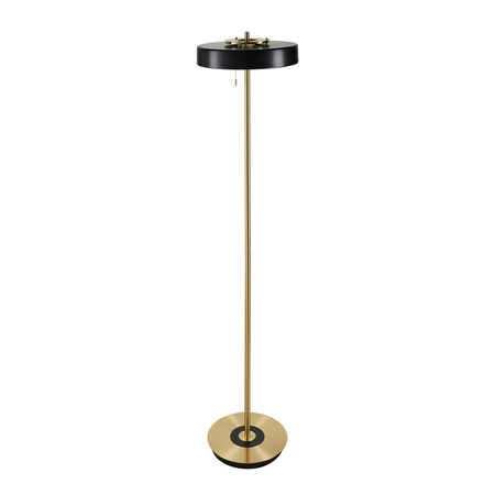 Lampa podłogowa ARTDECO 150 cm - czarno - złota nowoczesna