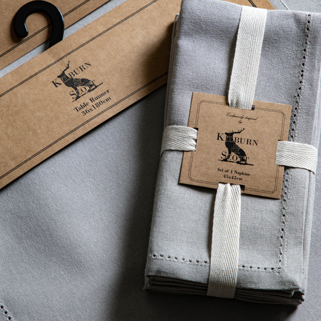 Dove Napkin Grey (4pk) 450x450mm